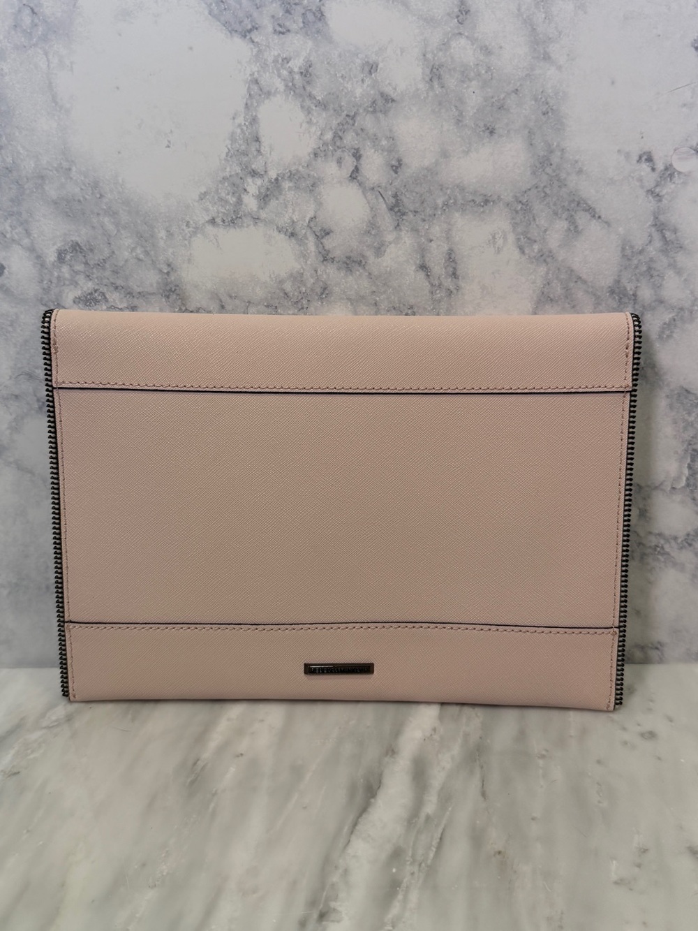 Rebecca Minkoff Blush Pink Leo Envelope Clutch - Picture 3 of 7